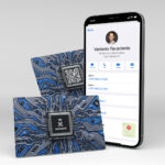 Plastikinė NFC vizitinė kortelė E-vizitinė