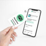 Tripadvisor atsiliepimų NFC kortelė