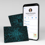 Plastikinė NFC vizitinė kortelė E-vizitinė
