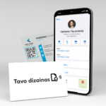 Plastikinė NFC kortelė su jūsų maketu