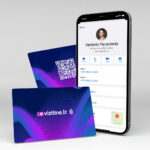 Plastikinė NFC vizitinė kortelė E-vizitinė